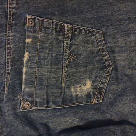 😻🩵VINTAGE ESCAPISM NYC Denim Company Men's Distressed Jeans - Picture 7 of 11